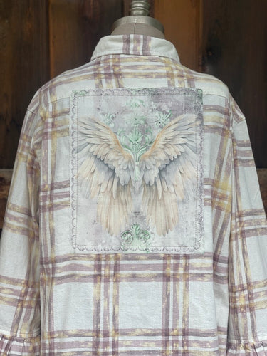 Flared Sleeve Flannel- ANGEL